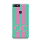 Green Personalised Initials Huawei Y7 2018