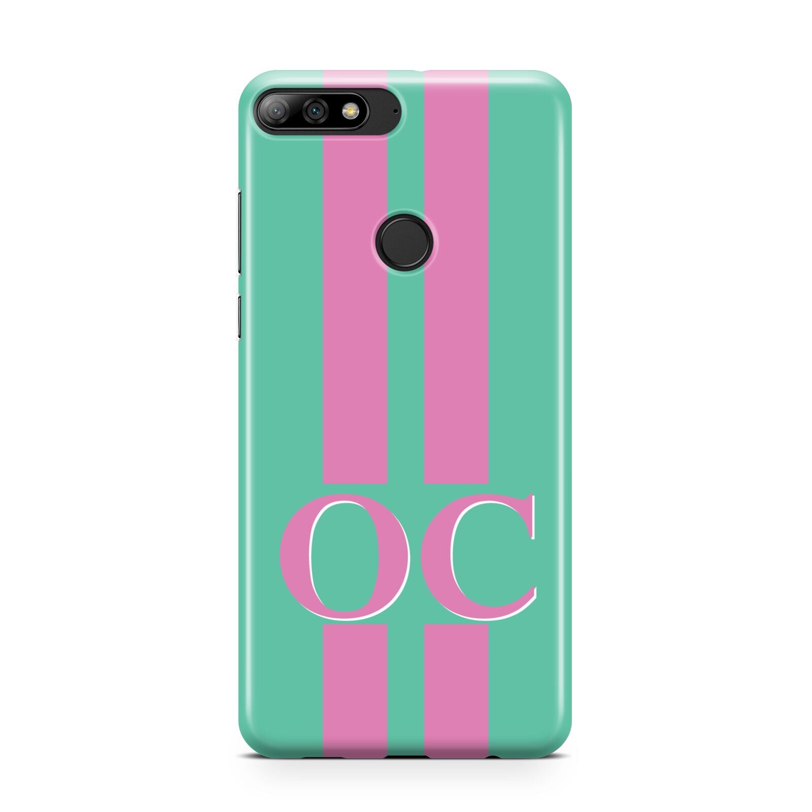 Green Personalised Initials Huawei Y7 2018