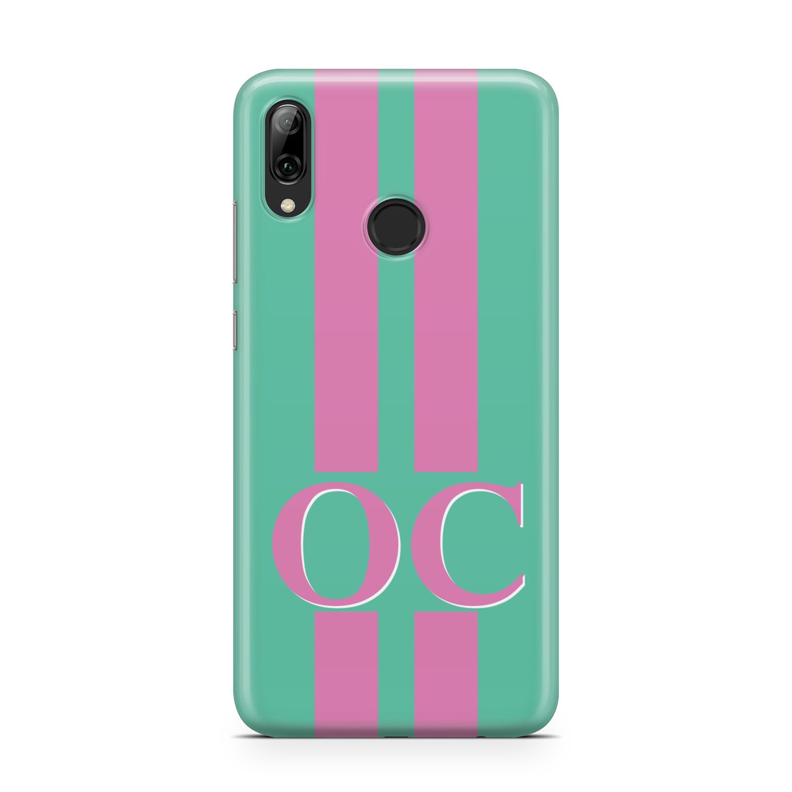 Green Personalised Initials Huawei Y7 2019