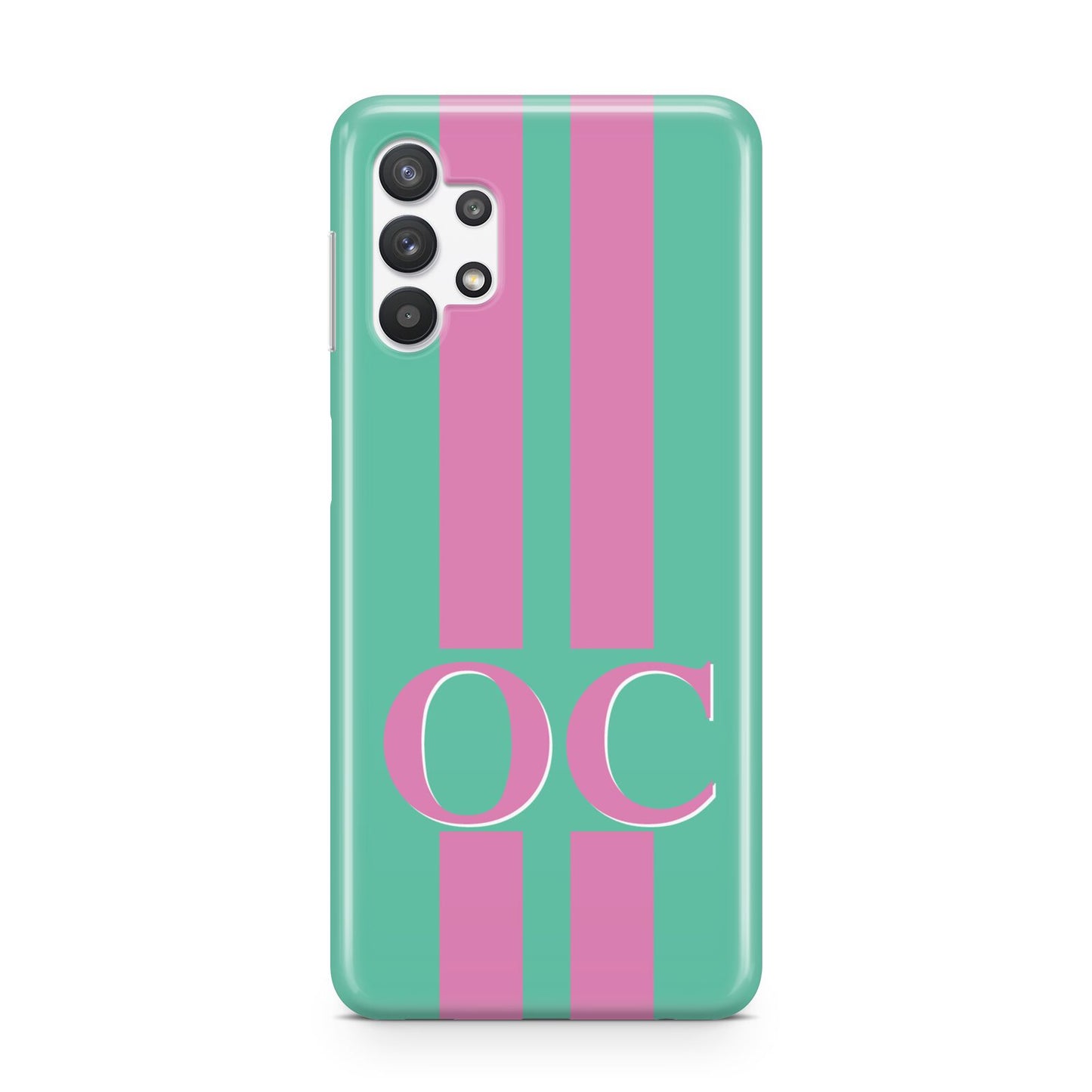 Green Personalised Initials Samsung A32 5G Case