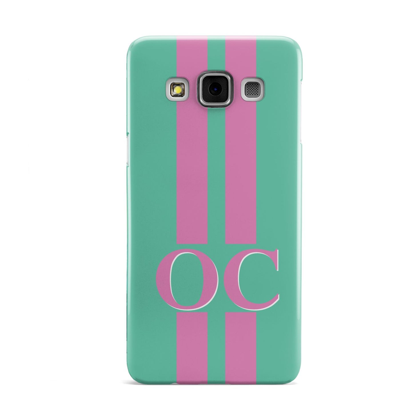 Green Personalised Initials Samsung Galaxy A3 Case