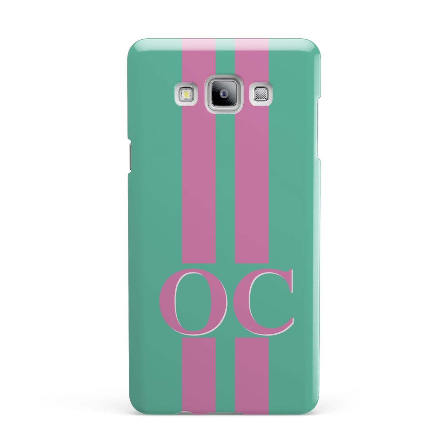 Green Personalised Initials Samsung Galaxy A7 2015 Case