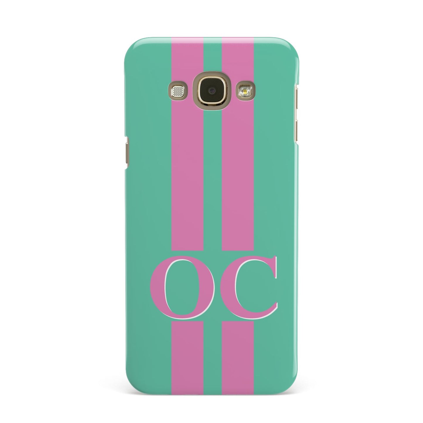 Green Personalised Initials Samsung Galaxy A8 Case