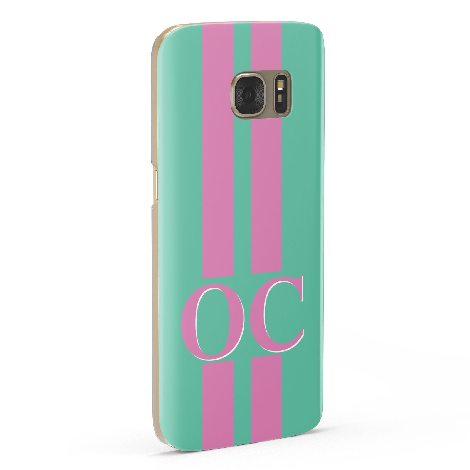 Green Personalised Initials Samsung Galaxy Case Fourty Five Degrees
