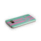 Green Personalised Initials Samsung Galaxy Case Side Close Up