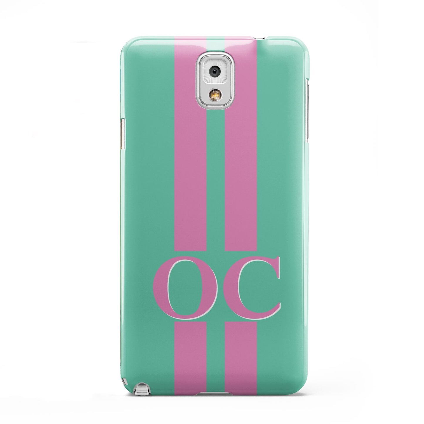 Green Personalised Initials Samsung Galaxy Note 3 Case