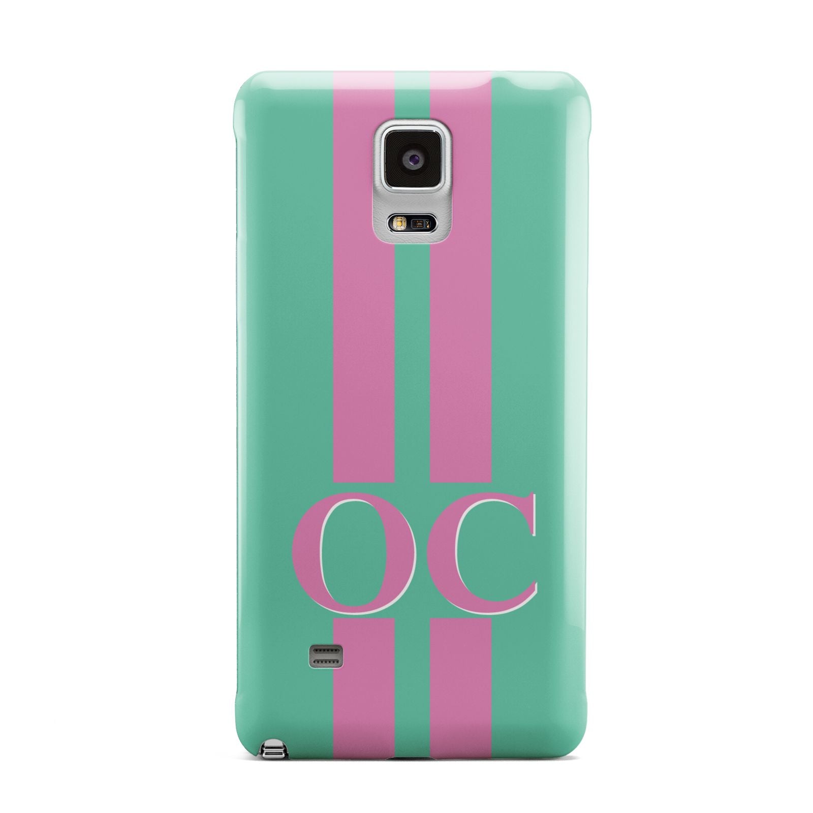 Green Personalised Initials Samsung Galaxy Note 4 Case