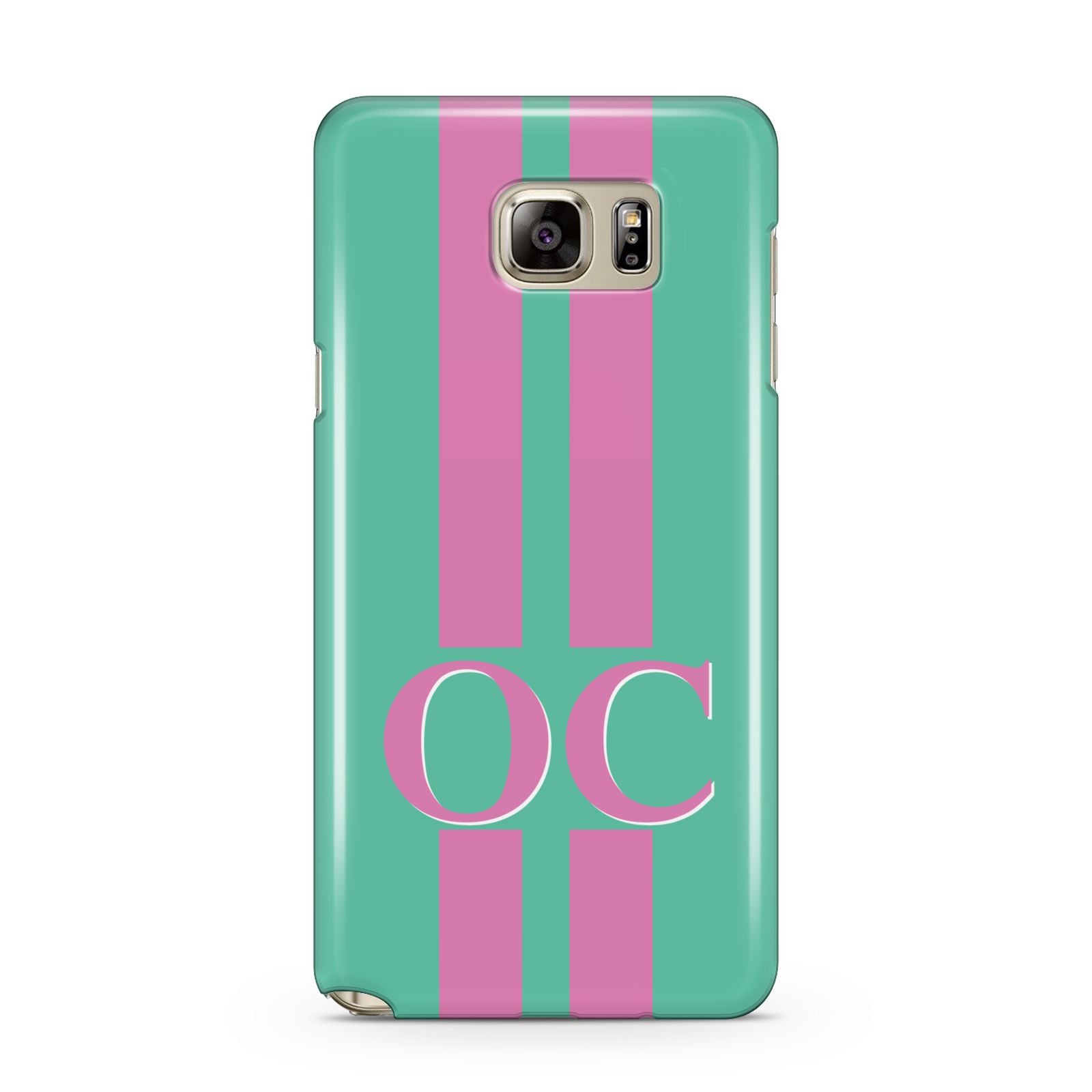 Green Personalised Initials Samsung Galaxy Note 5 Case