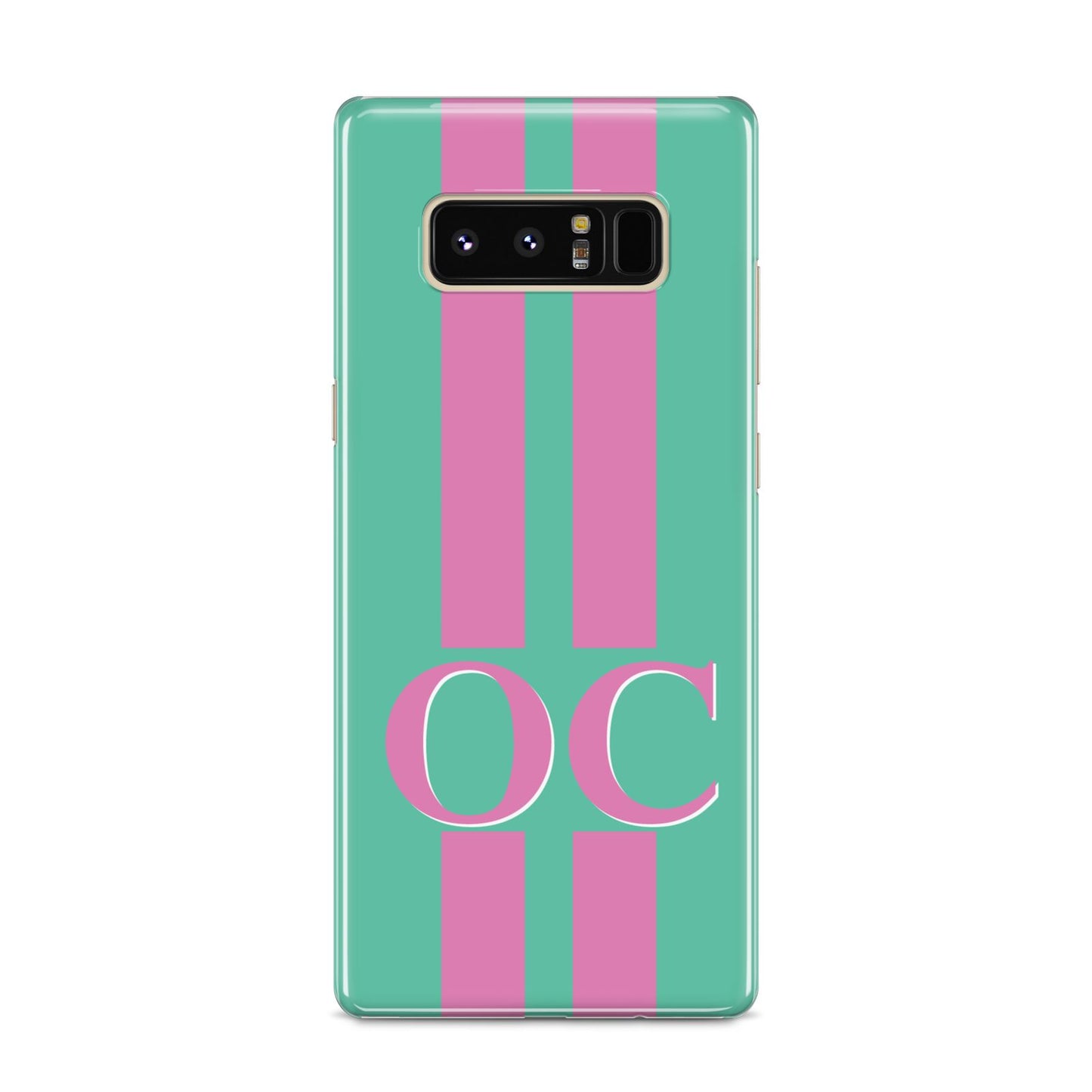Green Personalised Initials Samsung Galaxy S8 Case