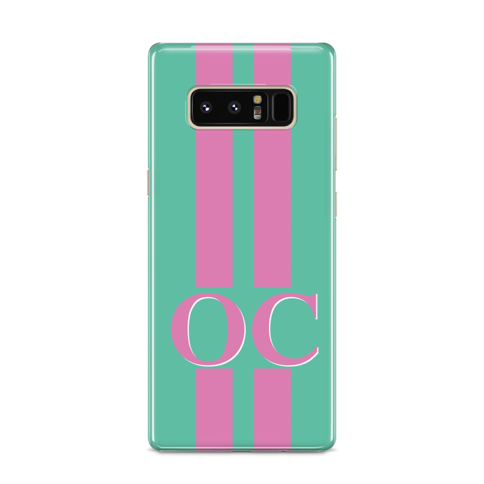 Green Personalised Initials Samsung Galaxy S8 Case
