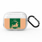 Green Personalised Santas Sleigh AirPods Pro Glitter Case