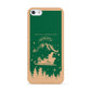 Green Personalised Santas Sleigh Apple iPhone 5 Case