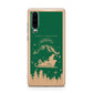 Green Personalised Santas Sleigh Huawei P30 Phone Case