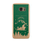 Green Personalised Santas Sleigh Samsung Galaxy Case