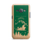 Green Personalised Santas Sleigh Samsung Galaxy J1 2016 Case