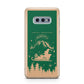 Green Personalised Santas Sleigh Samsung Galaxy S10E Case