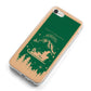 Green Personalised Santas Sleigh iPhone 8 Bumper Case on Silver iPhone Alternative Image