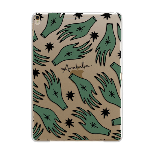 Green Star Hands Personalised Apple iPad Gold Case