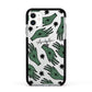 Green Star Hands Personalised Apple iPhone 11 in White with Black Impact Case