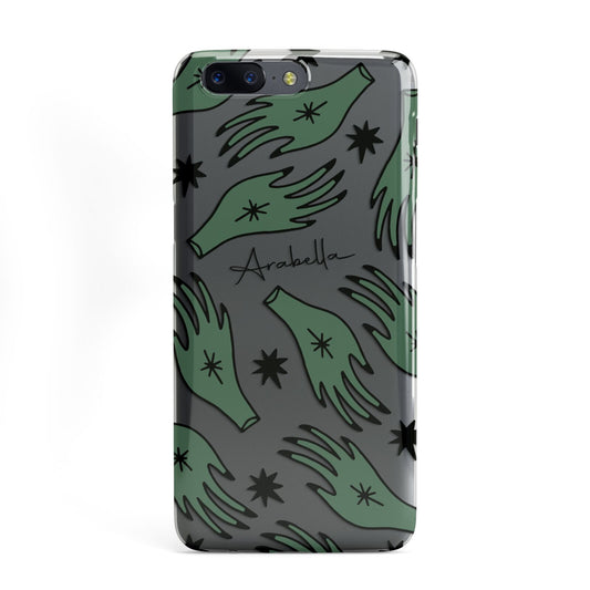 Green Star Hands Personalised OnePlus Case