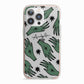 Green Star Hands Personalised iPhone 13 Pro TPU Impact Case with Pink Edges
