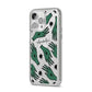 Green Star Hands Personalised iPhone 14 Pro Max Glitter Tough Case Silver Angled Image