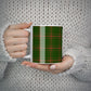 Green Tartan Christmas Tree Personalised 10oz Mug Alternative Image 5