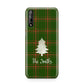 Green Tartan Christmas Tree Personalised Huawei Enjoy 10s Phone Case