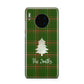 Green Tartan Christmas Tree Personalised Huawei Mate 30