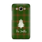 Green Tartan Christmas Tree Personalised Huawei Y3 2017
