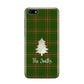 Green Tartan Christmas Tree Personalised Huawei Y5 Prime 2018 Phone Case