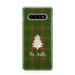 Green Tartan Christmas Tree Personalised Protective Samsung Galaxy Case