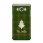 Green Tartan Christmas Tree Personalised Samsung Galaxy J5 2016 Case