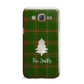 Green Tartan Christmas Tree Personalised Samsung Galaxy J7 Case