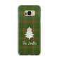 Green Tartan Christmas Tree Personalised Samsung Galaxy S8 Plus Case