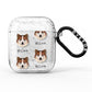 Greenland Dog Icon with Name AirPods Glitter Case