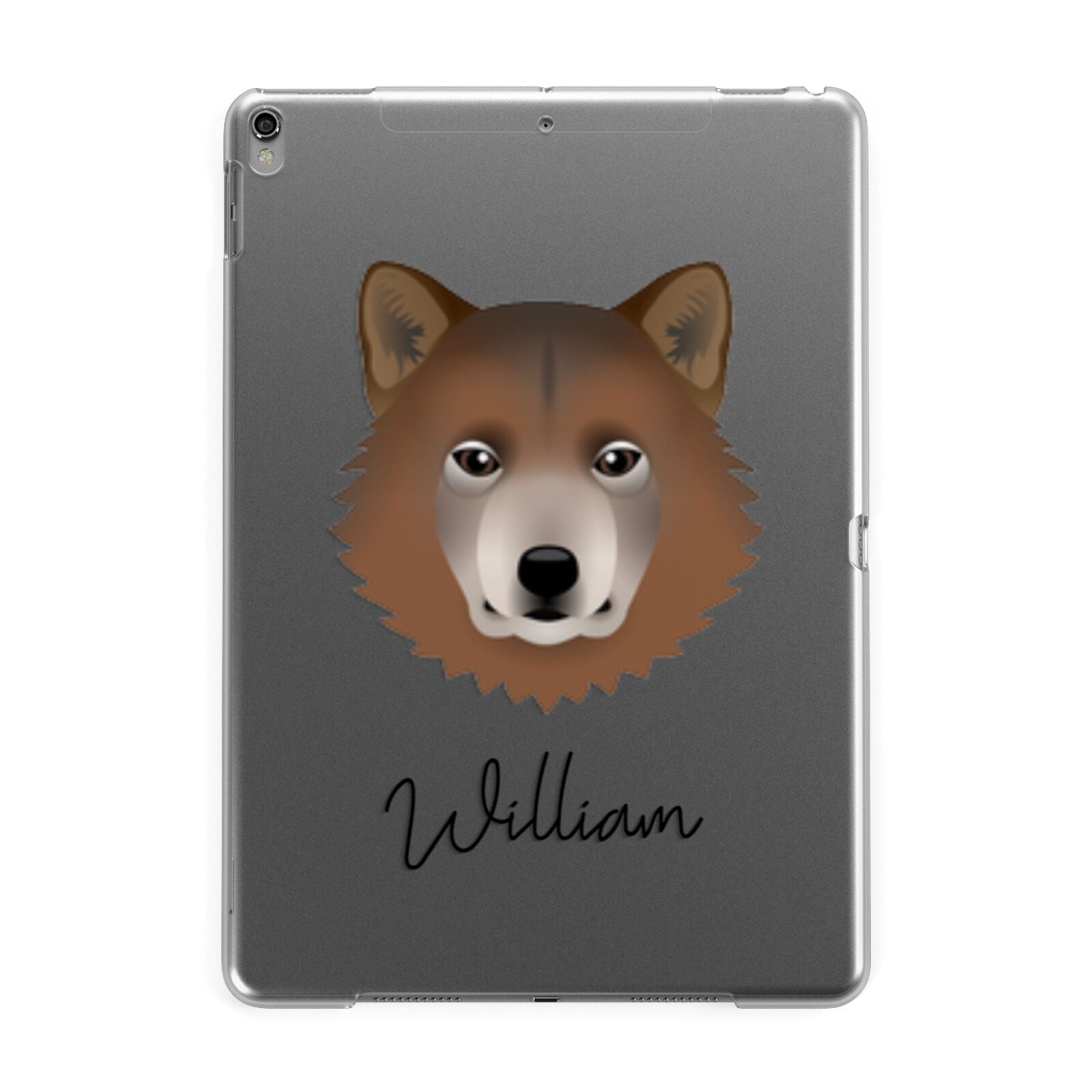 Greenland Dog Personalised Apple iPad Grey Case