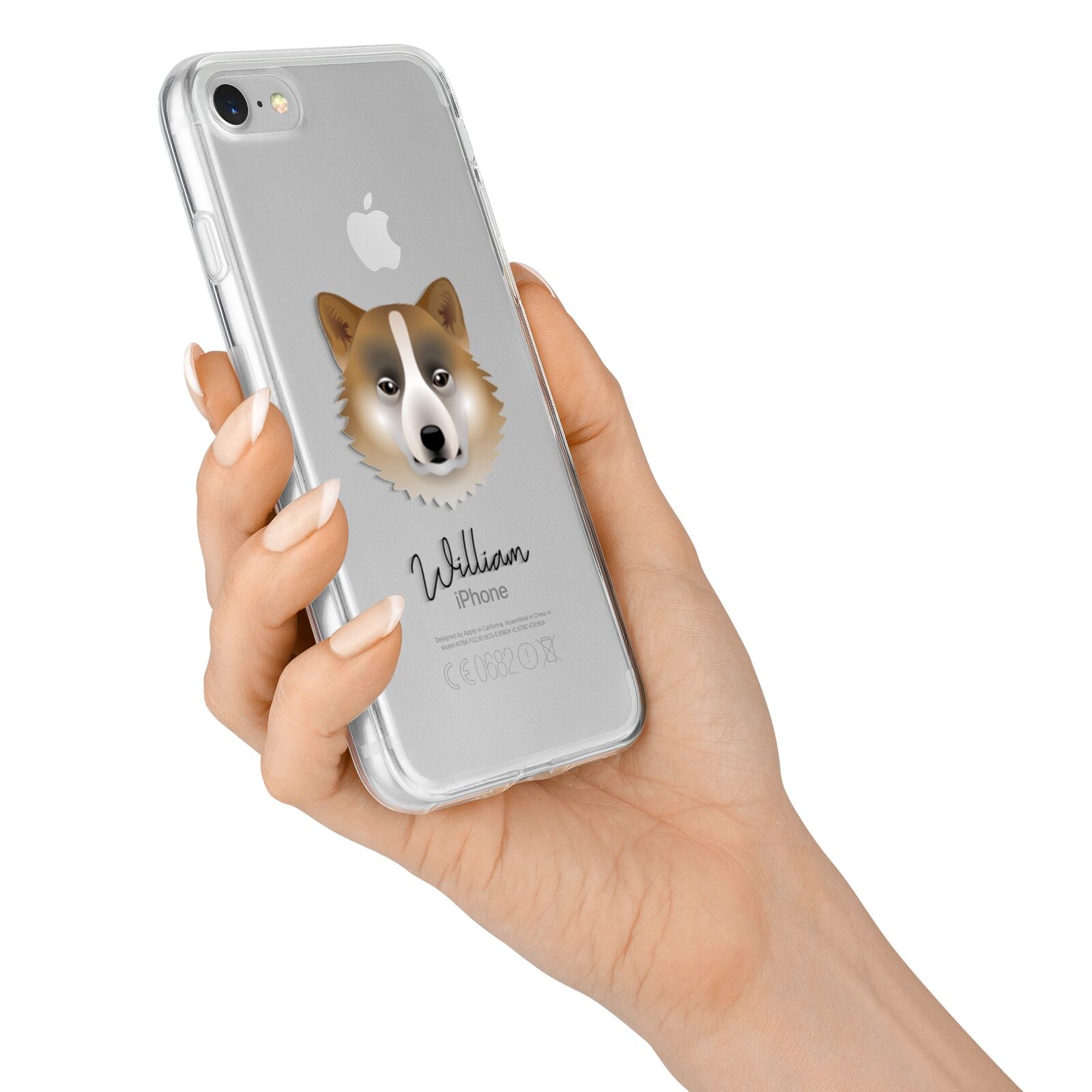 Greenland Dog Personalised iPhone 7 Bumper Case on Silver iPhone Alternative Image