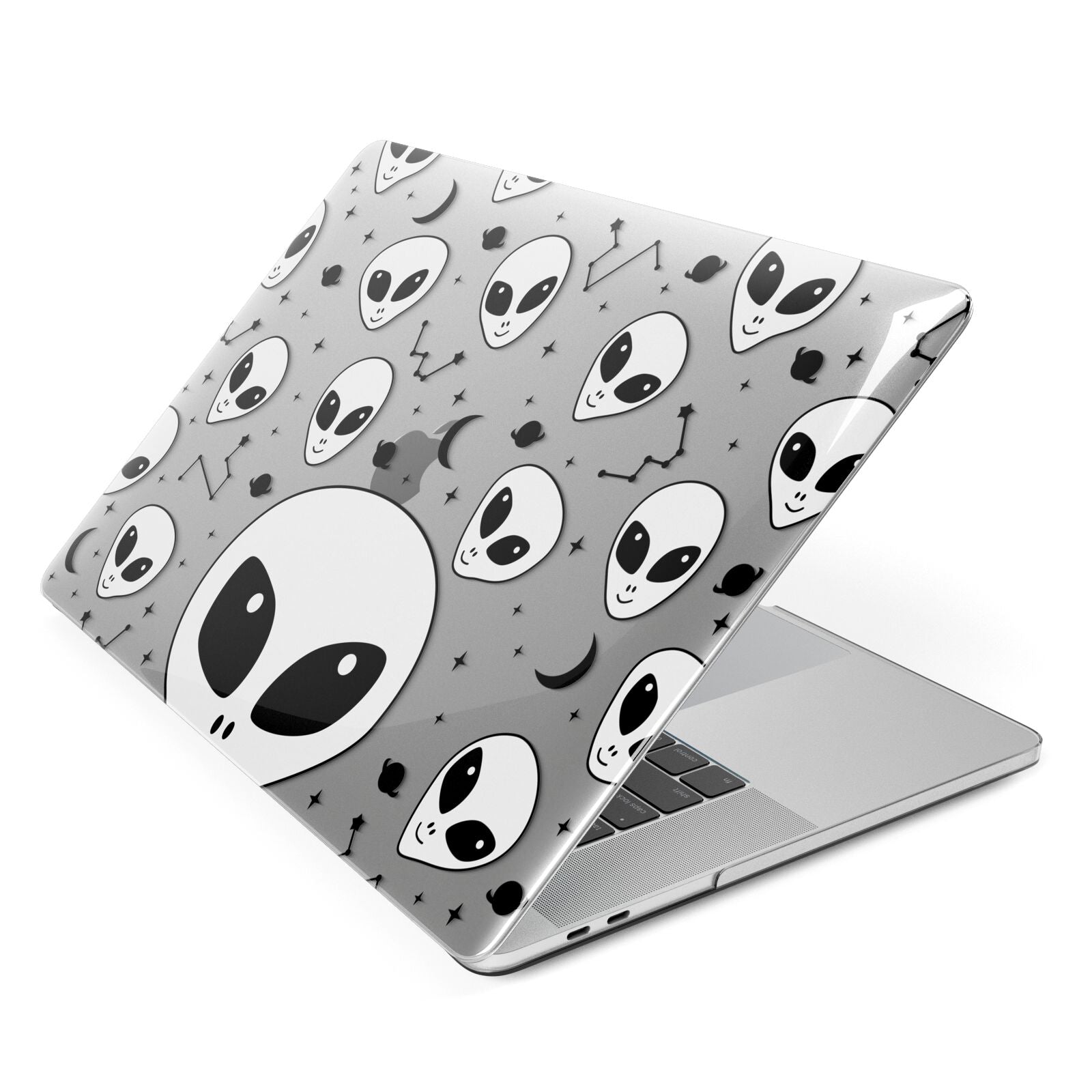 Grey Aliens Constellation Apple MacBook Case Side View