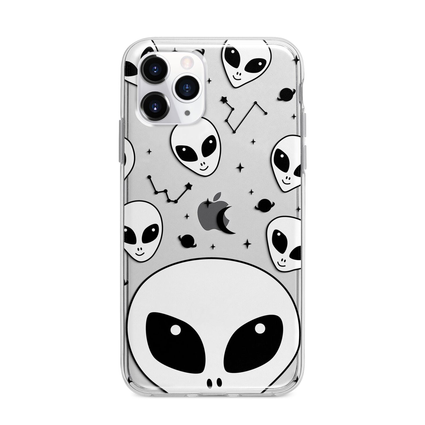 Grey Aliens Constellation Apple iPhone 11 Pro Max in Silver with Bumper Case