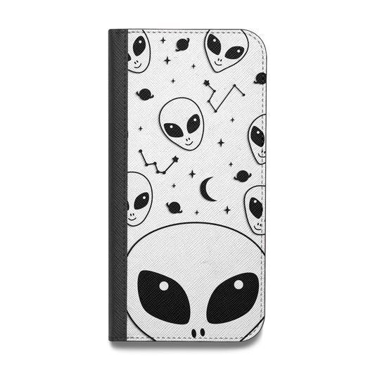 Grey Aliens Constellation Vegan Leather Flip Samsung Case
