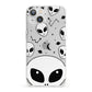 Grey Aliens Constellation iPhone 13 Clear Bumper Case