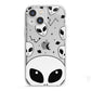 Grey Aliens Constellation iPhone 13 Mini TPU Impact Case with White Edges