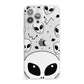 Grey Aliens Constellation iPhone 13 Pro Max Clear Bumper Case