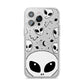Grey Aliens Constellation iPhone 14 Pro Max Glitter Tough Case Silver