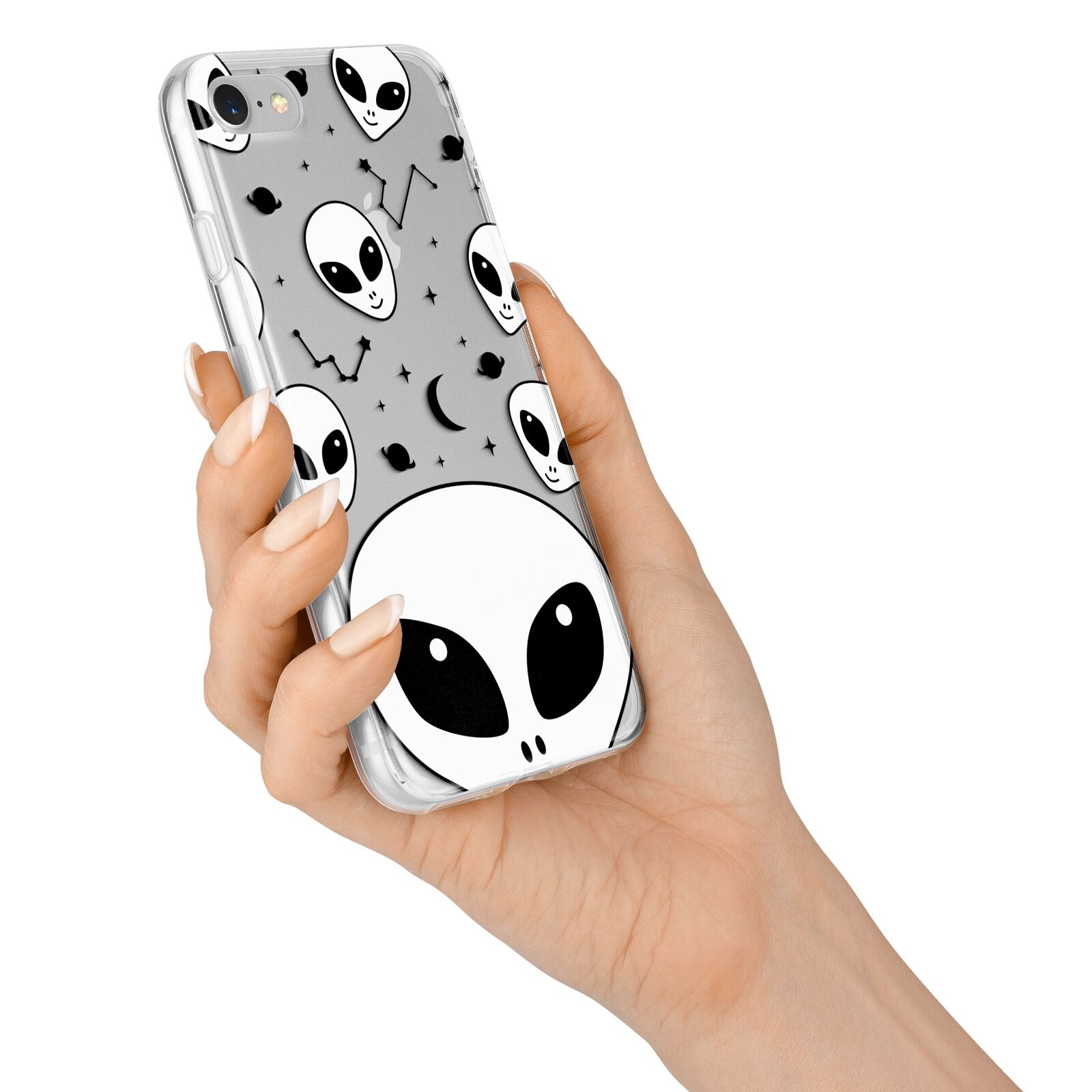 Grey Aliens Constellation iPhone 7 Bumper Case on Silver iPhone Alternative Image
