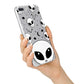 Grey Aliens Constellation iPhone 7 Plus Bumper Case on Silver iPhone Alternative Image