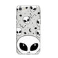 Grey Aliens Constellation iPhone 8 Bumper Case on Silver iPhone