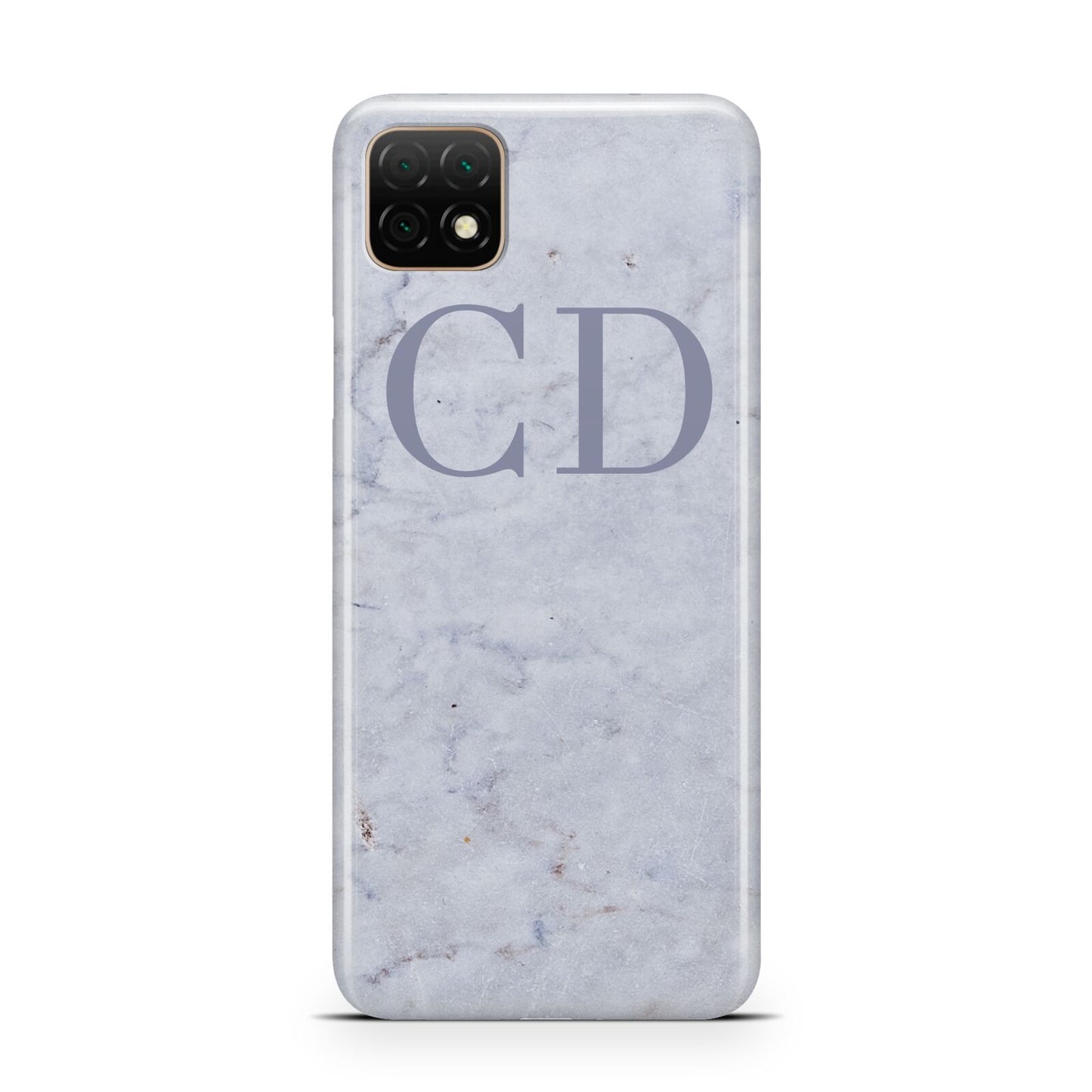 Grey Marble Grey Initials Huawei Enjoy 20 Phone Case