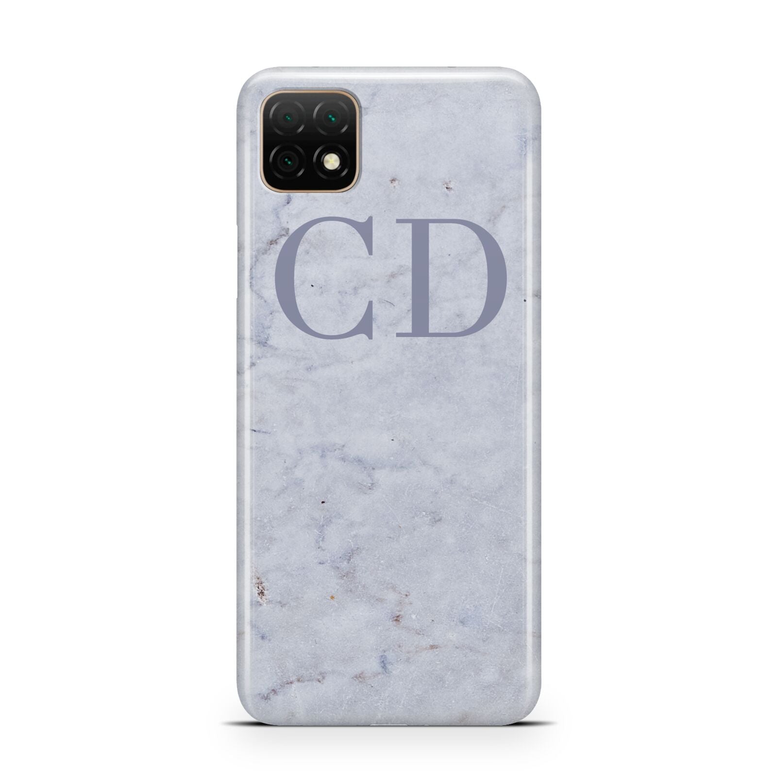 Grey Marble Grey Initials Huawei Enjoy 20 Phone Case